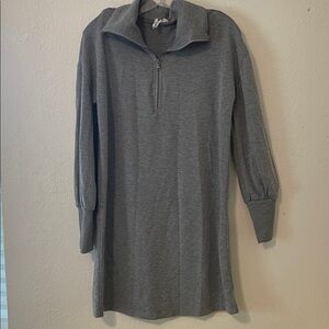 Cozy Gray Long Sleeve Dress